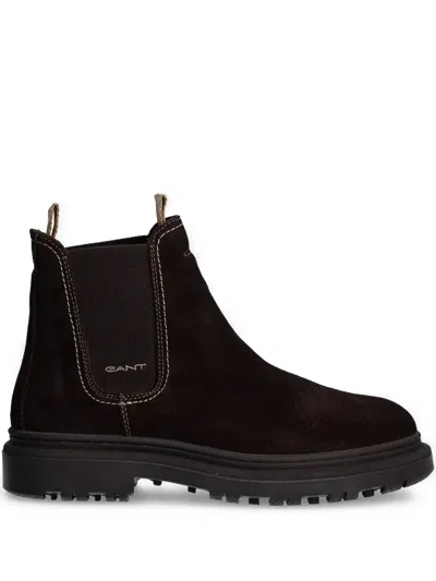 Gant Leather Boots In Brown