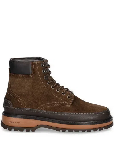 Gant Leather Boots In Brown