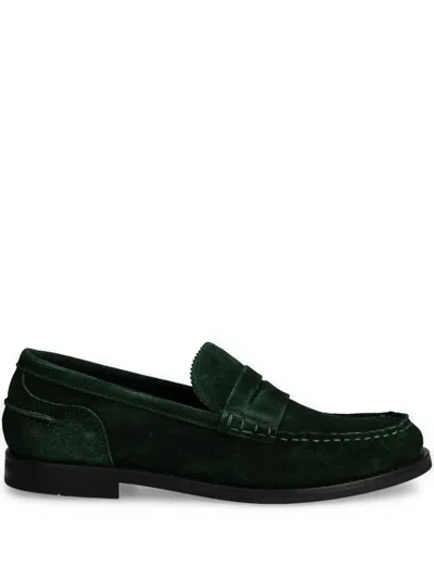 Gant Leather Loafers In Green