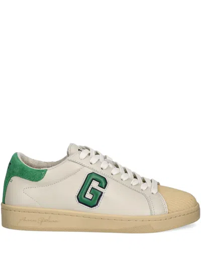 Gant Leather Panelled Sneakers In Neutrals