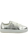 Gant Leather Sneakers In Silver