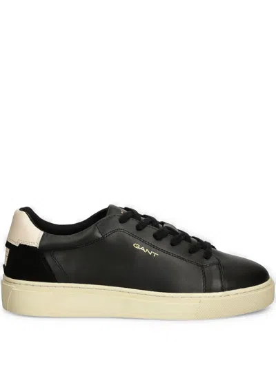 Gant Leather Sneakers In Black
