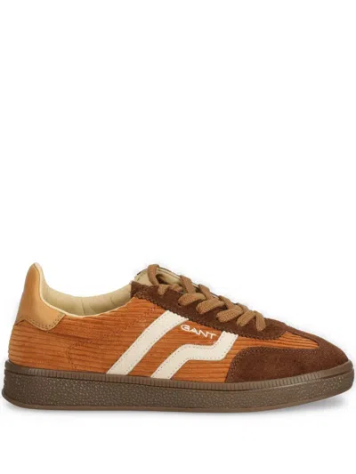 Gant Leather Sneakers In Brown