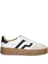 Gant Leather Stripe Sneakers In Black