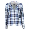 Gant Light Blue Cotton Women Jacket