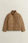 Gant Light Down Jacket In Brown