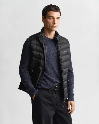 Gant Light Down Vest In Black