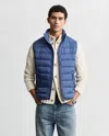 Gant Light Down Vest In Blue