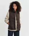 Gant Light Down Vest In Brown