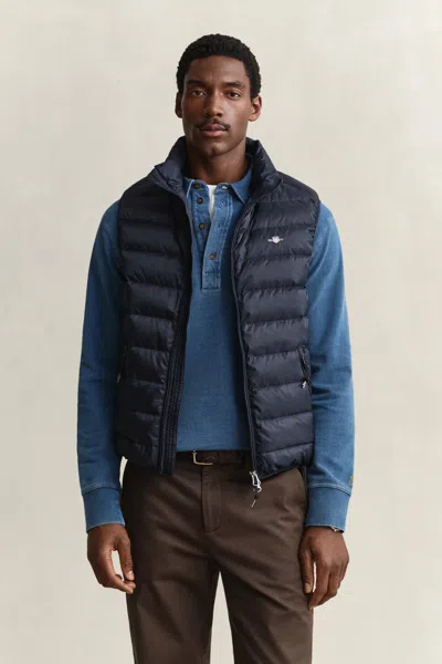 Gant Light Down Vest In Navy