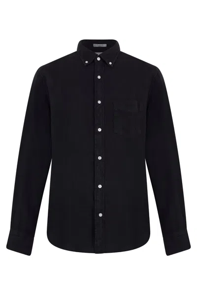 Gant Linen Shirt In Black
