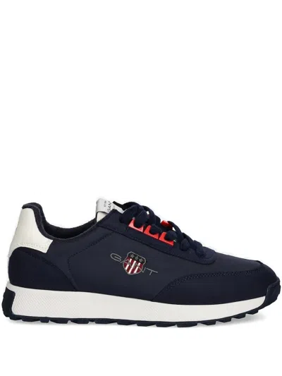 Gant Logo-detail Lace-up Sneakers In Blue