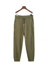 Gant Logo-detailed Sweatpants In Green