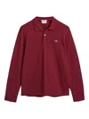 Gant Poloshirt Mit Logo-stickerei In Rot