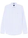 Gant Hemd Mit Logo-stickerei In Blau