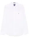 Gant Hemd Mit Logo-stickerei In Weiss
