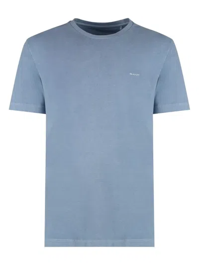 Gant T-shirt Mit Logo-stickerei In Blau