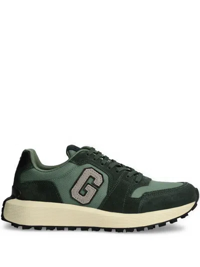 Gant Logo-patch Trainers In Green