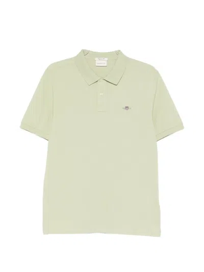 Gant Logo Polo Shirt In Green