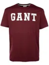 Gant Logo-print T-shirt In Red