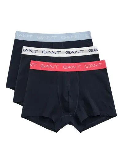 Gant Logo Waistband Trunks In Black