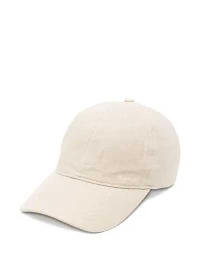 Gant Logo-embroidered Baseball Cap In Neutral