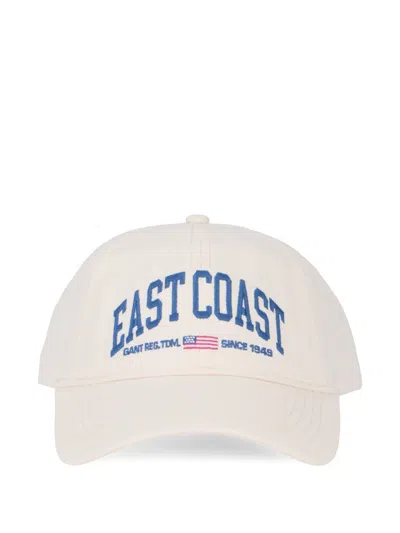 Gant Graphic Cap In Cotton Fabric In Neutral