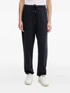 Gant Logo-embroidered Drawstring Track Pants In Blue
