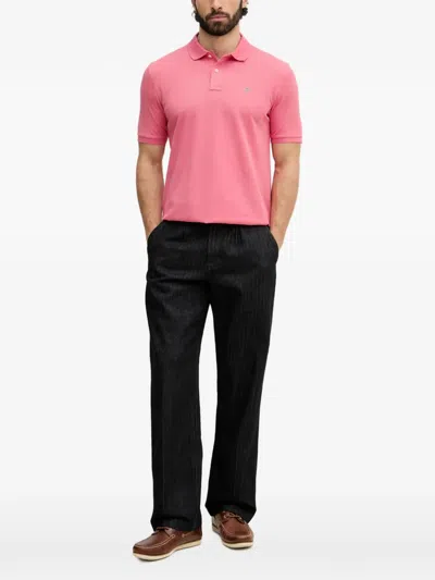 Gant Logo-embroidered Polo Shirt In Multi