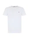 Gant Original Regular Shield T Shirt White In White
