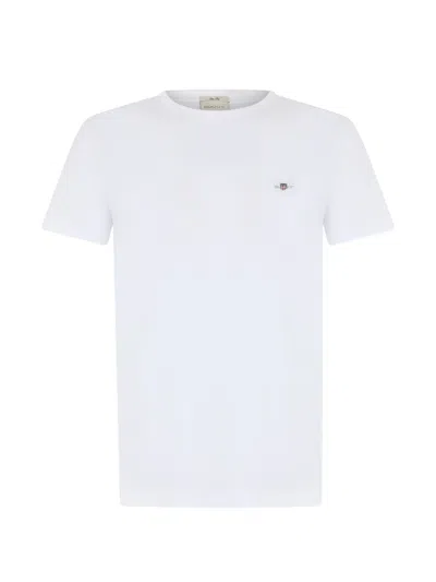 GANT LOGO-EMBROIDERED T-SHIRT