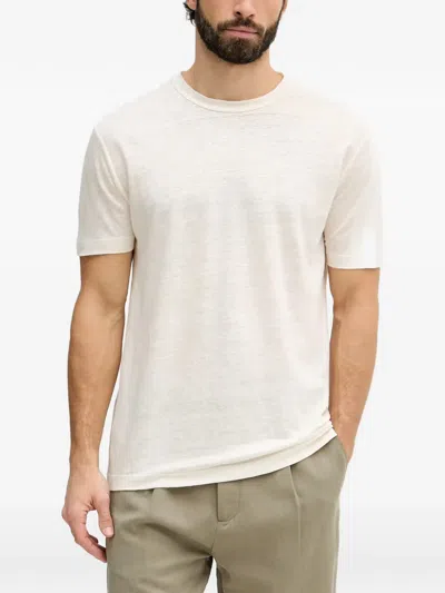 Gant Logo-embroidered T-shirt In White