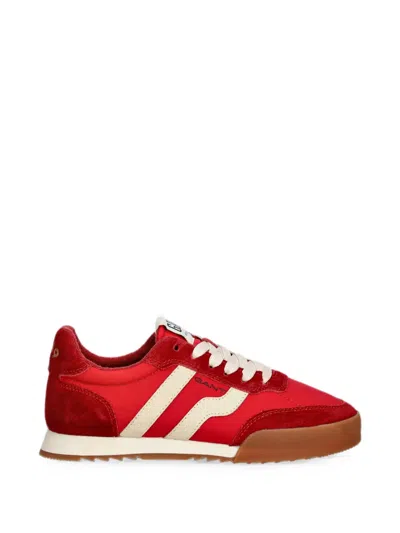 Gant Logo-patch Sneakers In Red