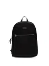 Gant Logo-patch Zip-around Backpack In Black