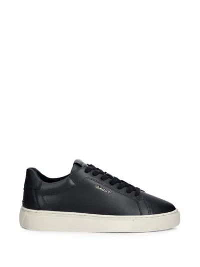 Gant Logo-print Lace-up Sneakers In Black