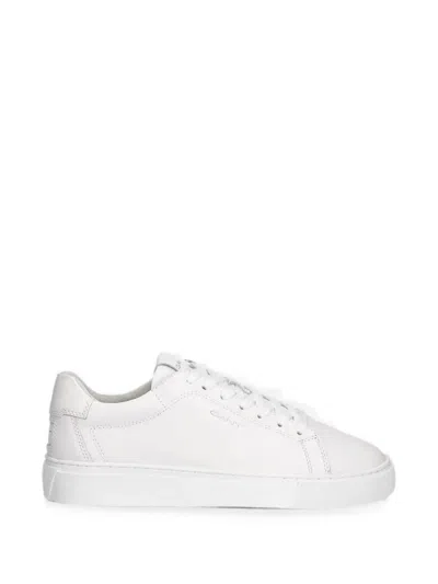 Gant Logo-print Leather Sneakers In White