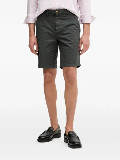 Gant Logo-tag Chino Shorts In Black