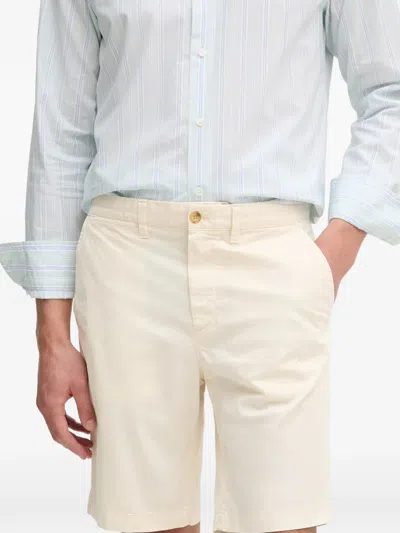 Gant Logo-tag Chino Shorts In Neutral