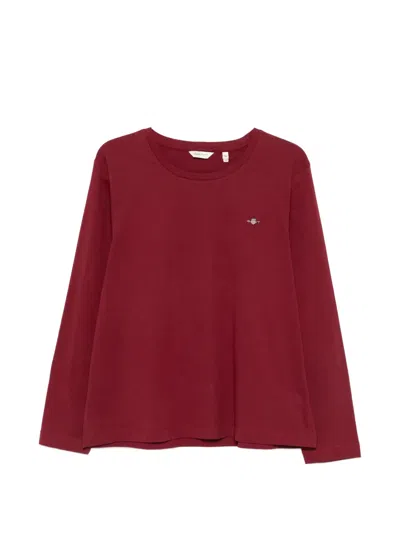 Gant Long-sleeve T-shirt In Red
