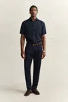 Gant Lyocell Blend Pants In Blue