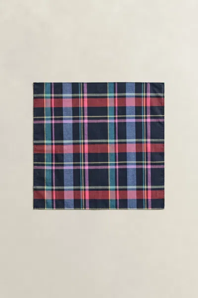 Gant Madras Pocket Square In Multi