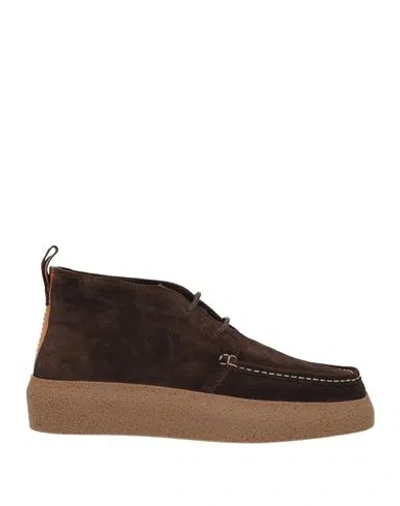 Gant Man Ankle Boots Dark Brown Size 12 Leather
