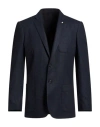 Gant Man Blazer Blue Size 50 Viscose, Polyester, Wool, Elastane In Blue