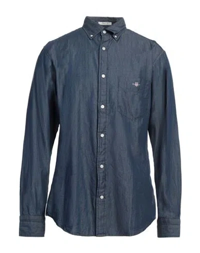 Gant Man Denim Shirt Blue Size 15 ¾ Cotton