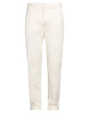 Gant Man Pants Cream Size 35w-34l Cotton, Elastane In White
