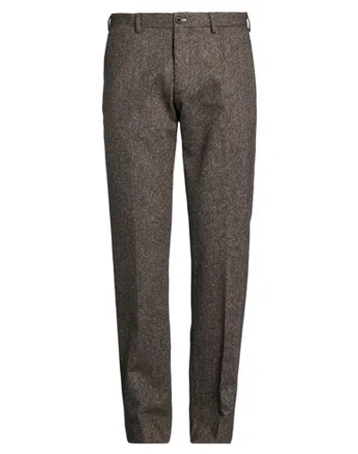 Gant Man Pants Dark Brown Size 36 Wool, Polyester, Acrylic, Silk