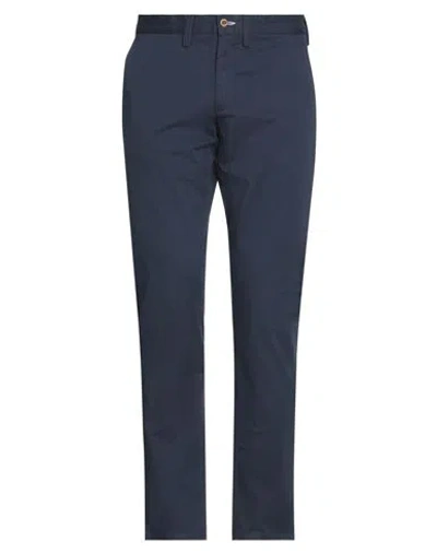 Gant Man Pants Midnight Blue Size 32w-34l Organic Cotton, Elastane