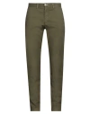Gant Man Pants Military Green Size 32w-34l Cotton, Elastane
