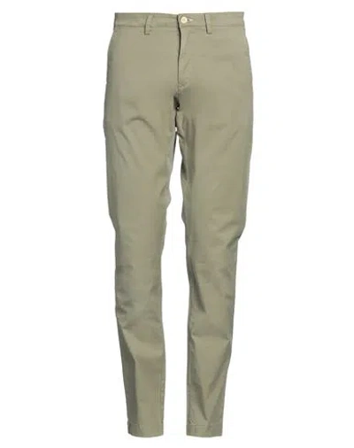 Gant Man Pants Military Green Size 34w-34l Cotton, Elastane