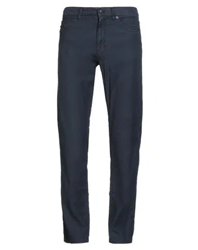 Gant Man Pants Navy Size 34w-34l Linen, Cotton, Elastane In Blue